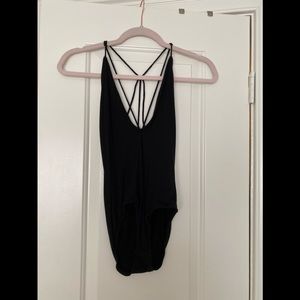 Black straps bodysuit